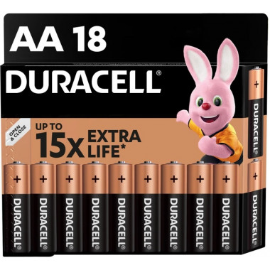 Батарейка DURACELL АА LR06 MN1500 18 штук